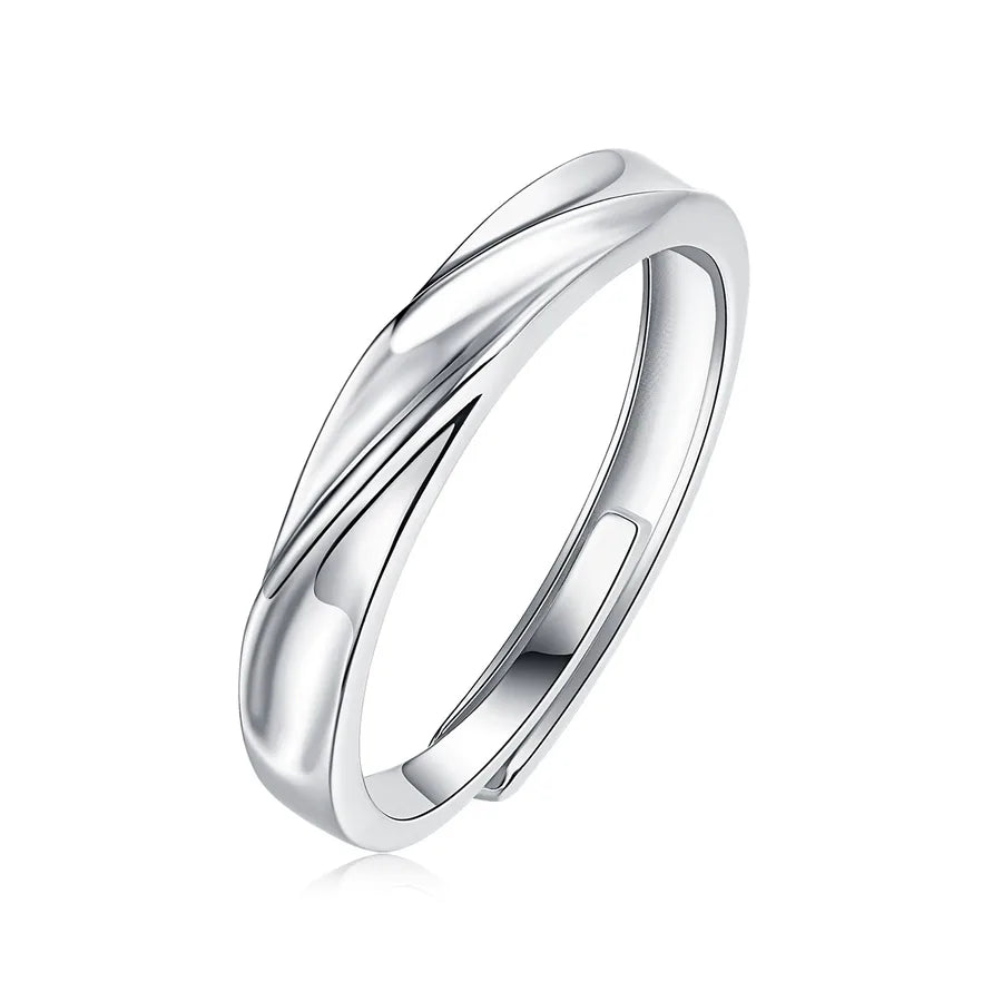 Moissanite 925 Sterling Silver Open Rings GRA Certificate Geometric Open Rings