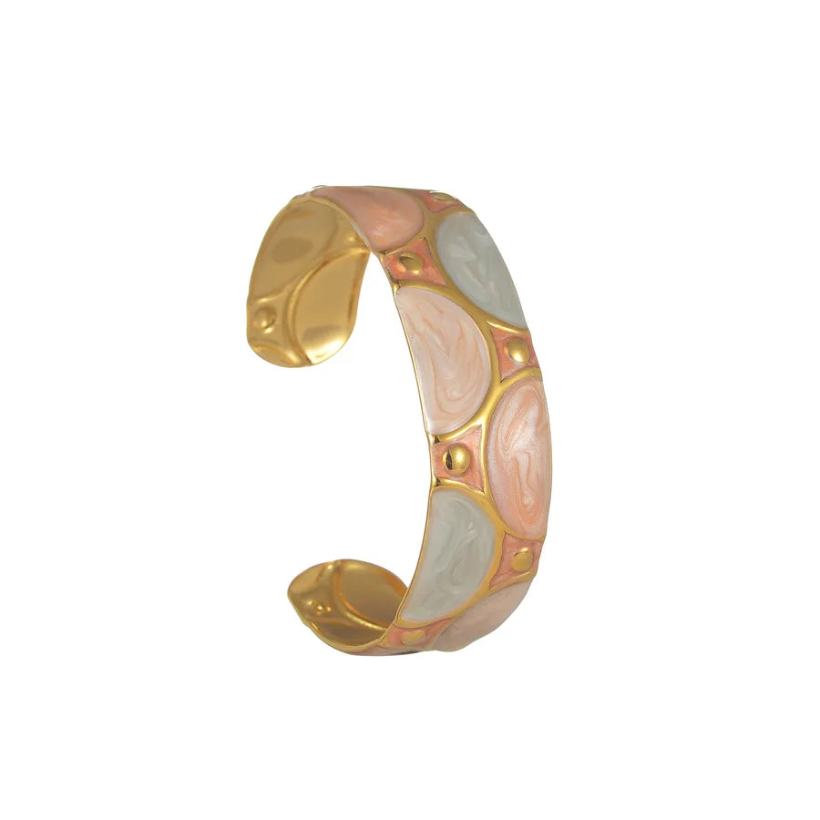 Princess Classical Artistic Geometric 304 Stainless Steel Bangle In Bulk