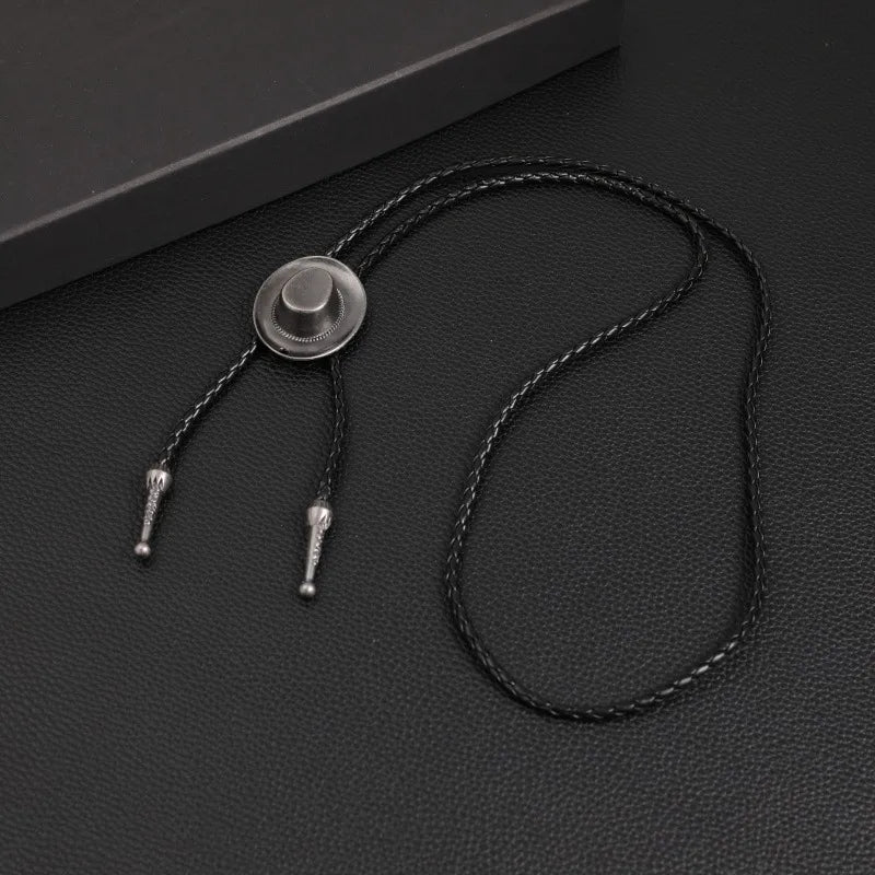 Vacation Classic Style Solid Color Pu Leather Alloy Men's Pendant Necklace Men Pendant Necklaces