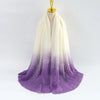 Women's Elegant Simple Style Gradient Color Viscose fiber Scarf