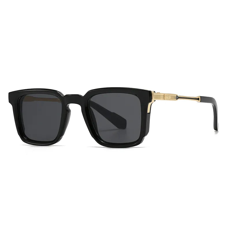 Modern Style Solid Color Pc Square Full Frame Men's Sunglasses