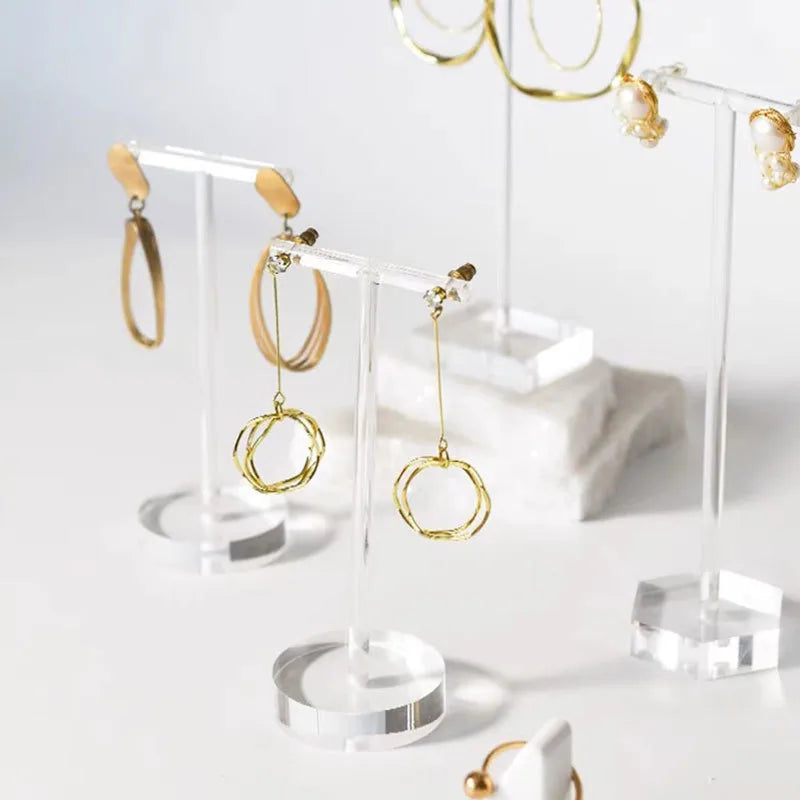 Transparent Acrylic Earring Jewelry Display Stand Premium Quality Stall Photography Props Shop Counter Hanging Rack