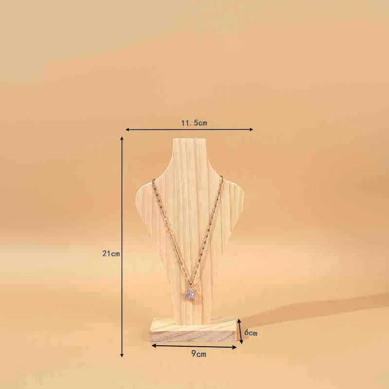1 Piece solid wood Retro Simple Style Vase Jewelry Display Jewelry Rack