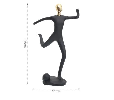 simple style abstract synthetic resin ornaments artificial decorations