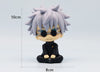 Spell Back to War Hand-held Q Edition Five Wu Xia Youjie Fu Heisher Hand-held Sitting Posture Play Car Desktop Ornaments