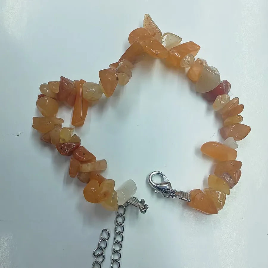 Elegant Cute Round natural stone cable chain Bracelets In Bulk
