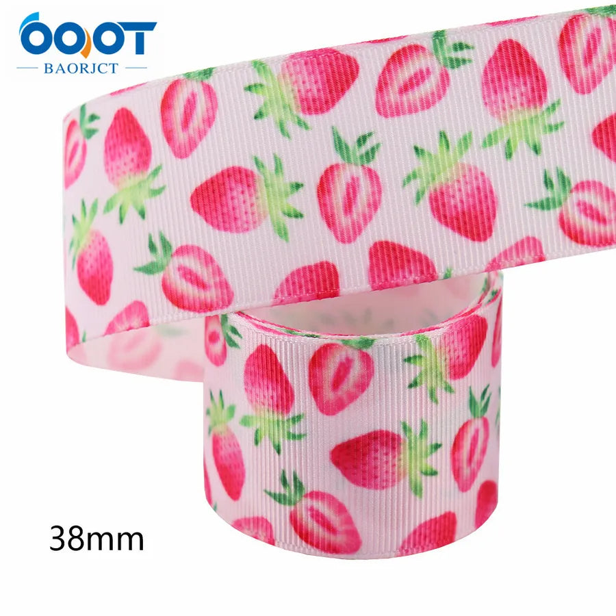 Casual Elegant Simple Style Flower Strawberry Polyester Wedding Banquet Birthday Party Supplies Gift Wrapping Supplies 1 Roll