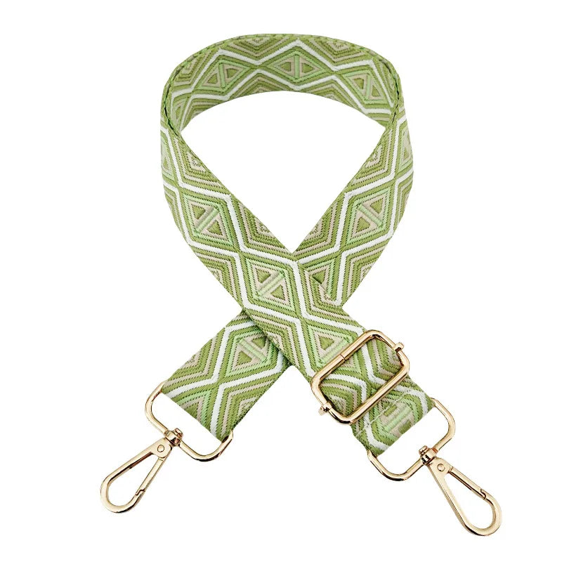 Polyester cotton Geometric Bag Strap