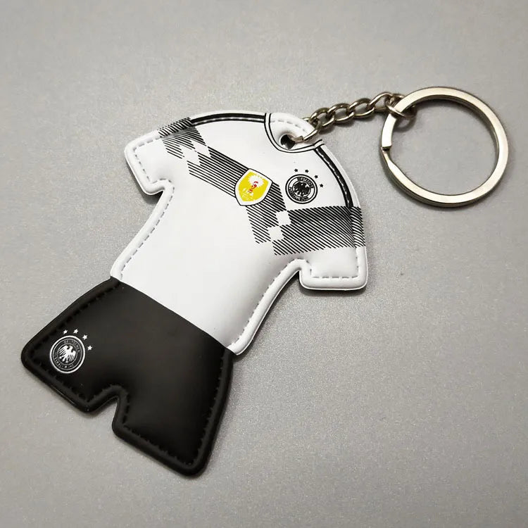 1 Piece Streetwear Color Block Football Player Plastic Unisex Keychain