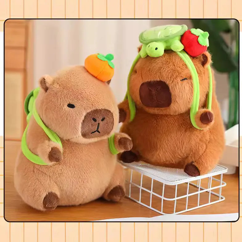 Trendy Capybara Plush Toy Cute Birthday Gift Children's Stuffed Animal Doll Transforming Plushie PP Cotton Material