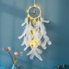 Simple Style Solid Color Wooden beads Feather Iron Dreamcatcher Wall Art