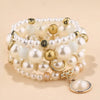 simple style starfish alloy beaded women's bracelets