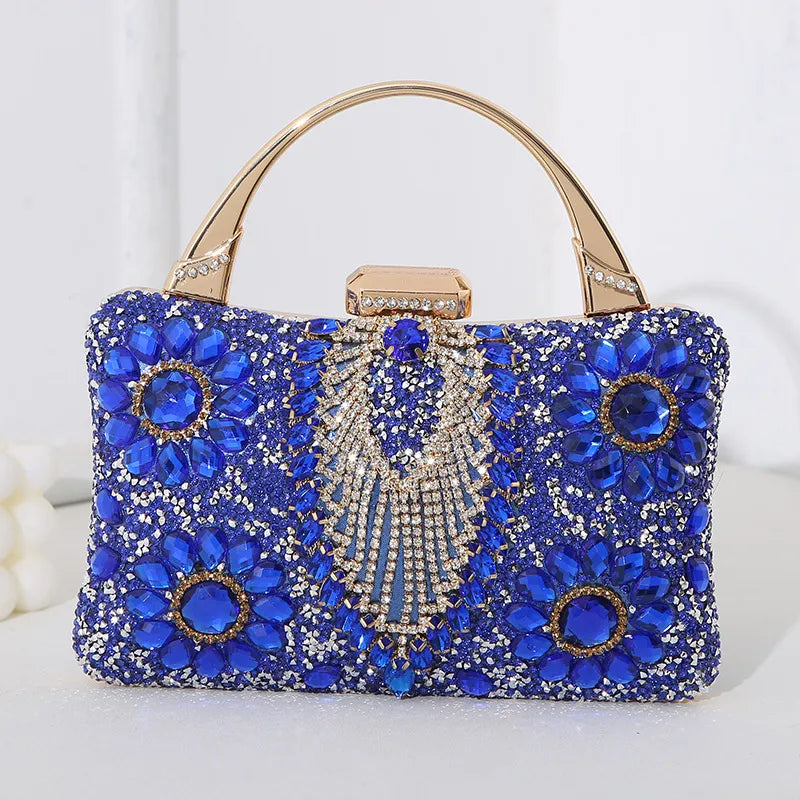 silver black red pu leather flower pillow shape evening bags