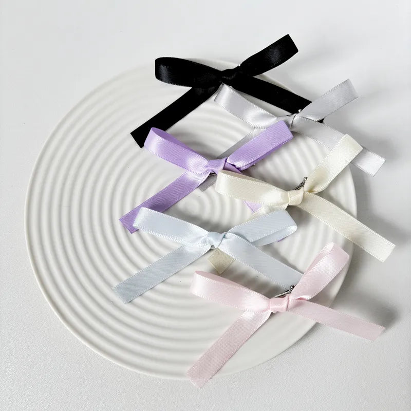 Cute Preppy Style Women's Bow Knot Synthetic Fibre Alloy Bowknot Hair Clip
