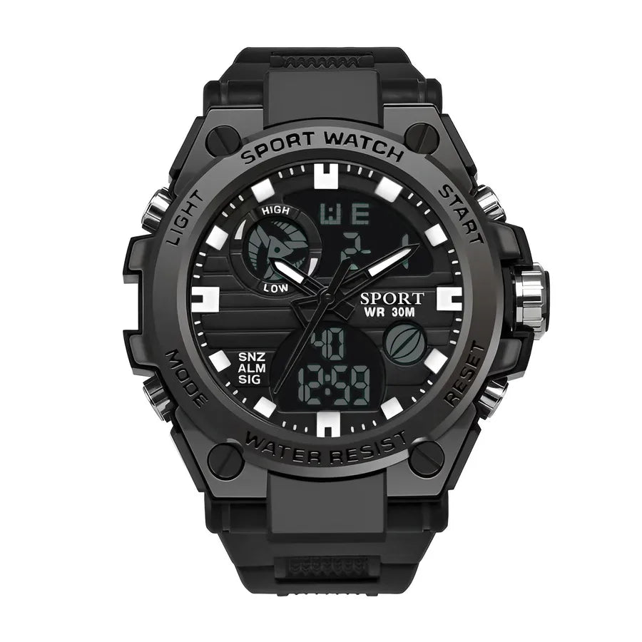 Simple Style Letter Color Block Electronic Men's Watches