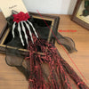 Gothic Dark Women's Rose Ghost Claw Fabric Hair Clip
