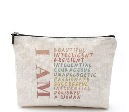 casual cartoon cotton and linen storage bag makeup bags