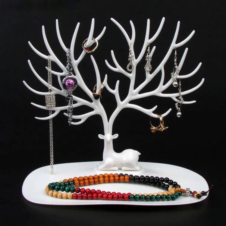 jewelry shelf creative plastic tree  nail earrings bracelet necklace storage rack desktop jewelry display stand
