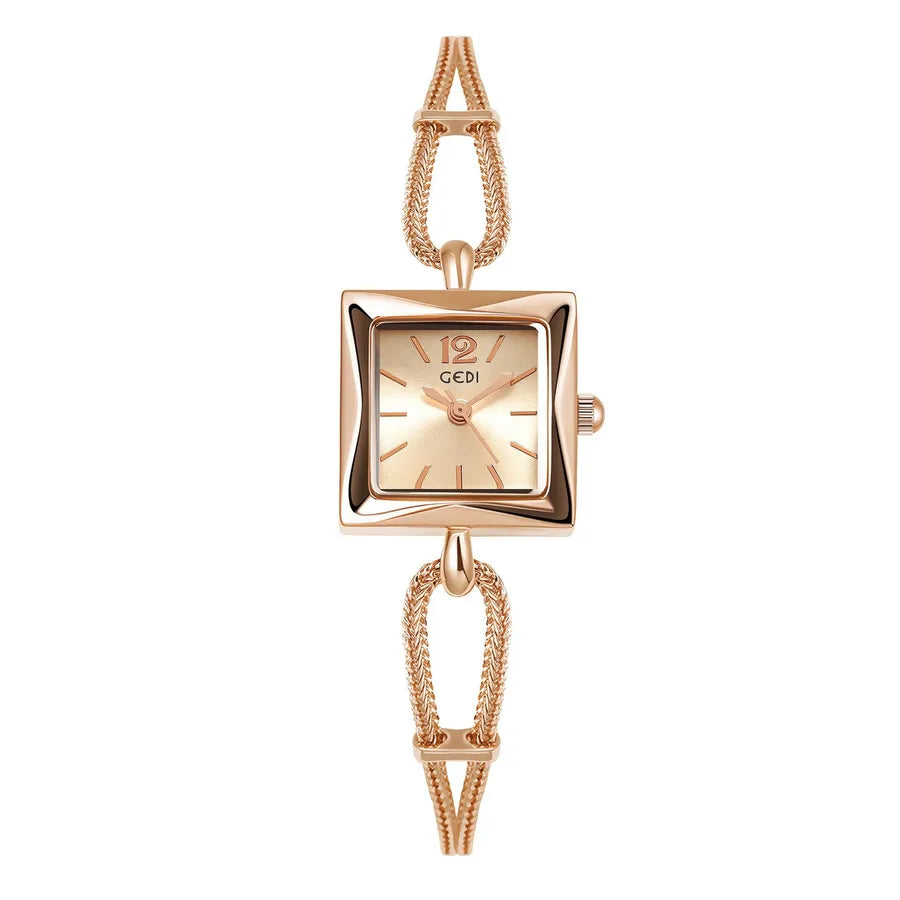Japanese Style Solid Color Jewelry Buckle Quartz Watch Women's Watches