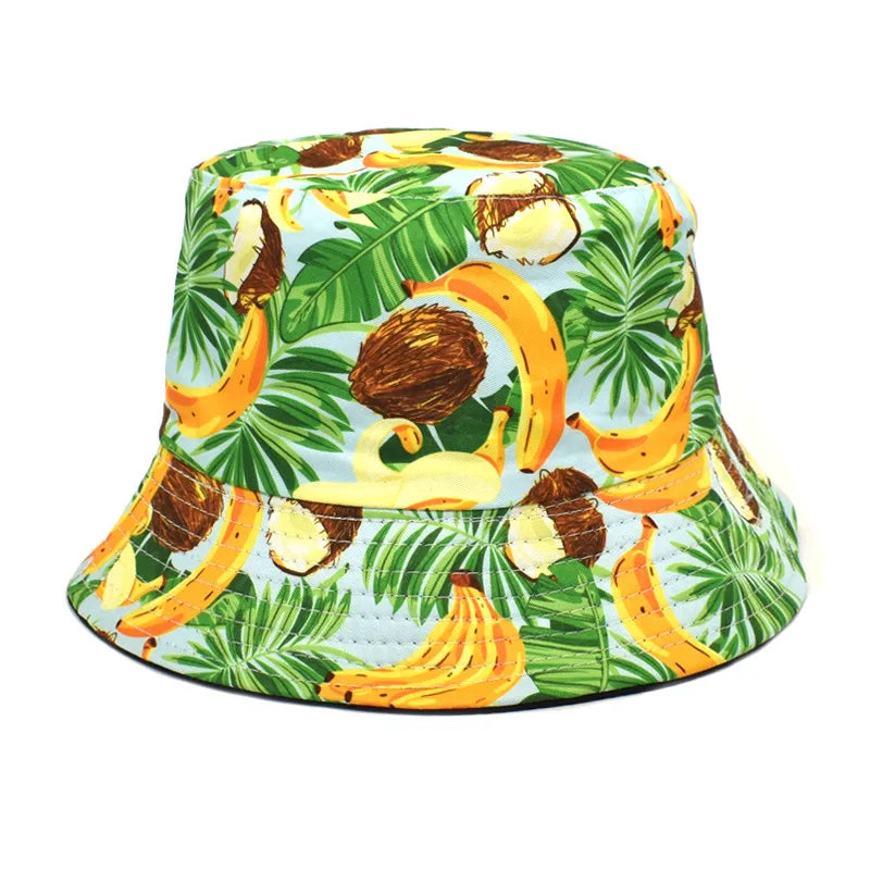 Women's Vacation Classic Style Banana Flat Eaves Bucket Hat