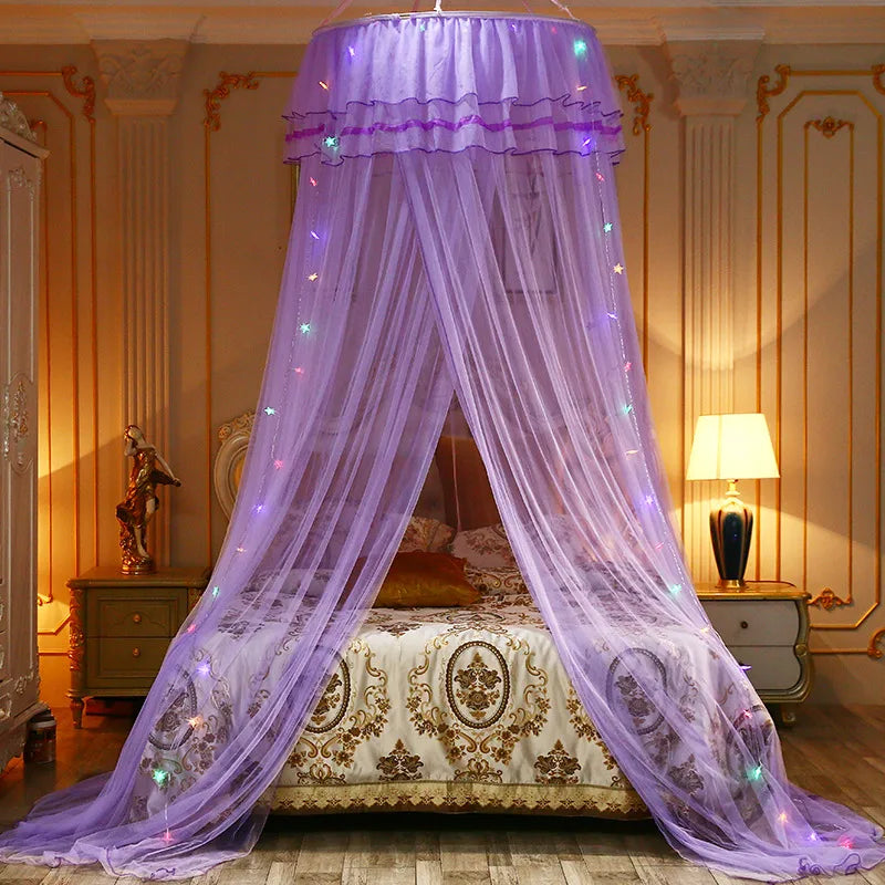 Dome Ceiling Mosquito Net Floor Princess Mosquito Net Round Top Suction Lady Single and Double Mosquito Net Wholesale Available