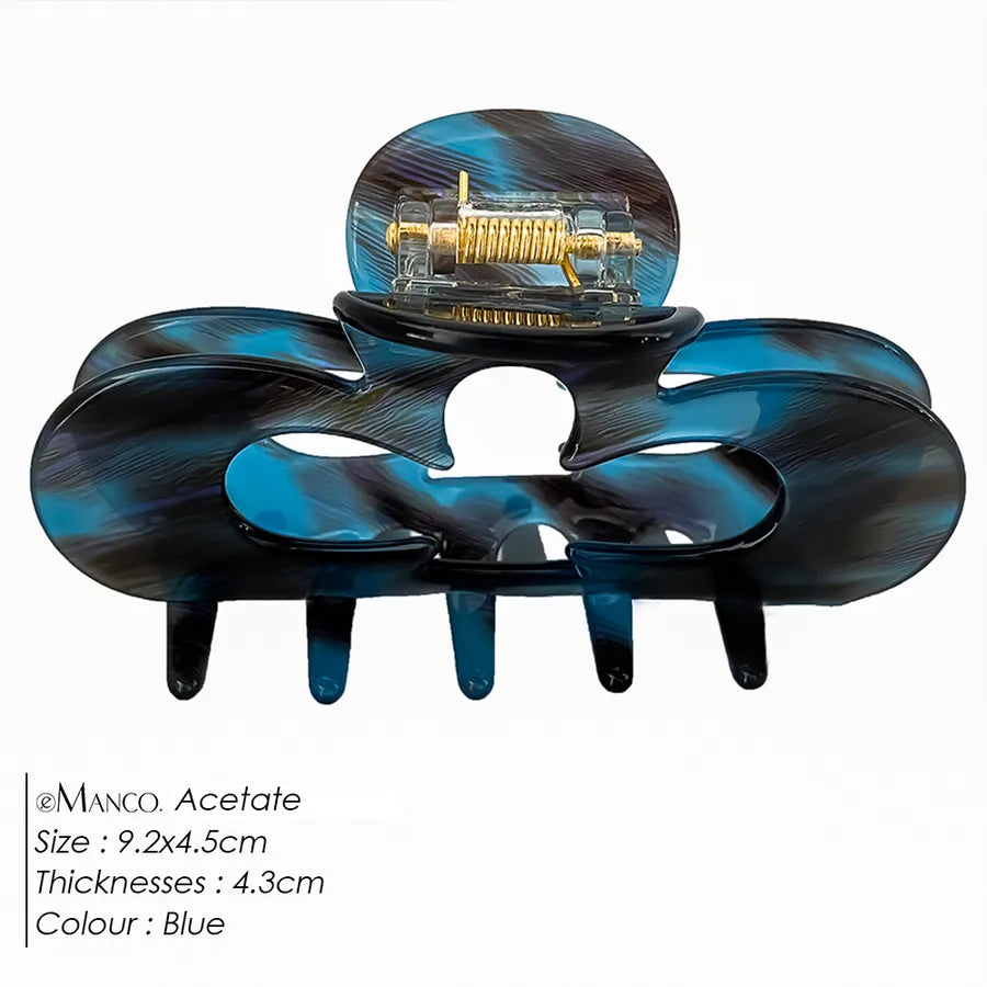New Style Jelly Color Hair Clips Elegant Hair Accessories Shark Clamp Mermaid Effect Updo Hairpins For Women