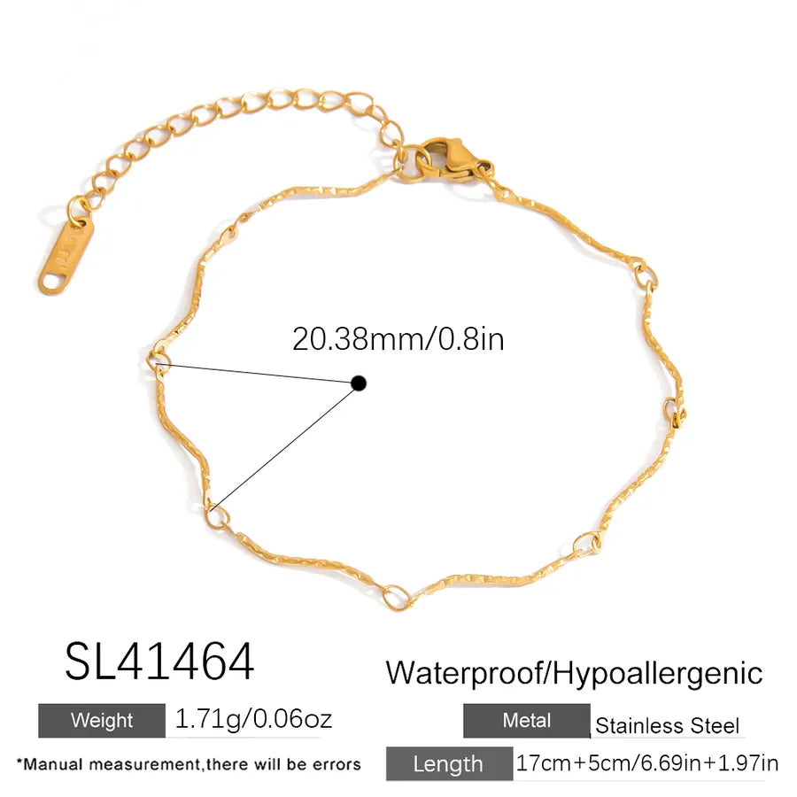 Elegant Luxurious Infinity 304 Stainless Steel figaro chain Bracelets In Bulk