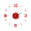 Digital Mirror Wall Sticker Clock diy Wall Clock Creative Wall Clock Simple Clock Acrylic Clock