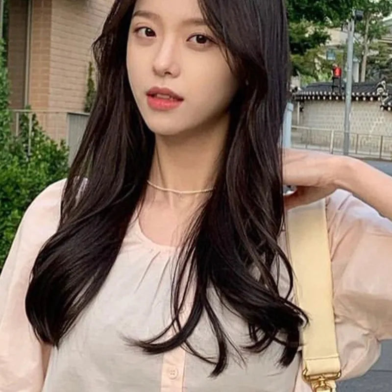 Zhong Chuxi same Choker freshwater baby Pearl small gold bean retro American 14K gold bag women's necklace pair