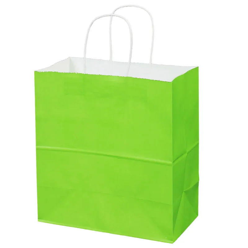 Kraft paper tote bag spot wholesale takeaway milk tea packing bag clothing gift packaging bag paper bag can be printed logo