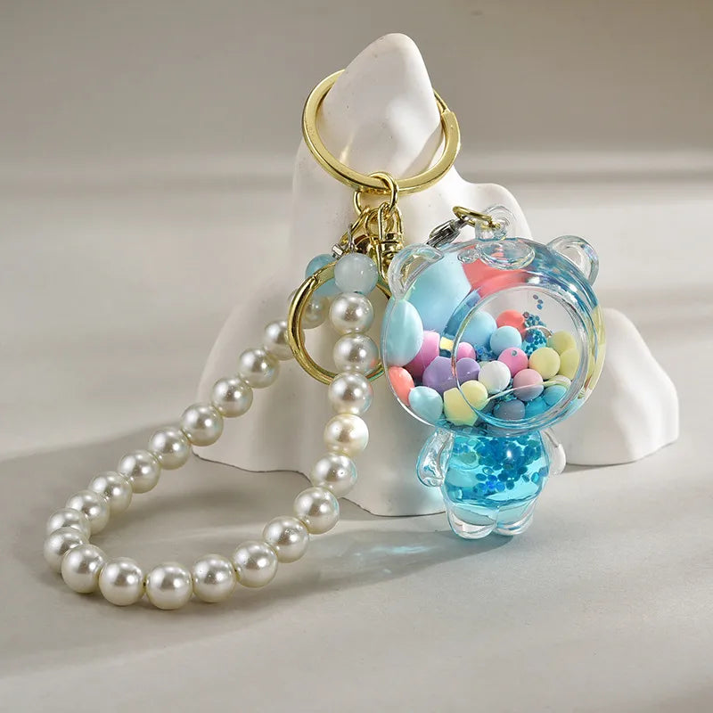 Cute Bear Beaded Arylic Unisex