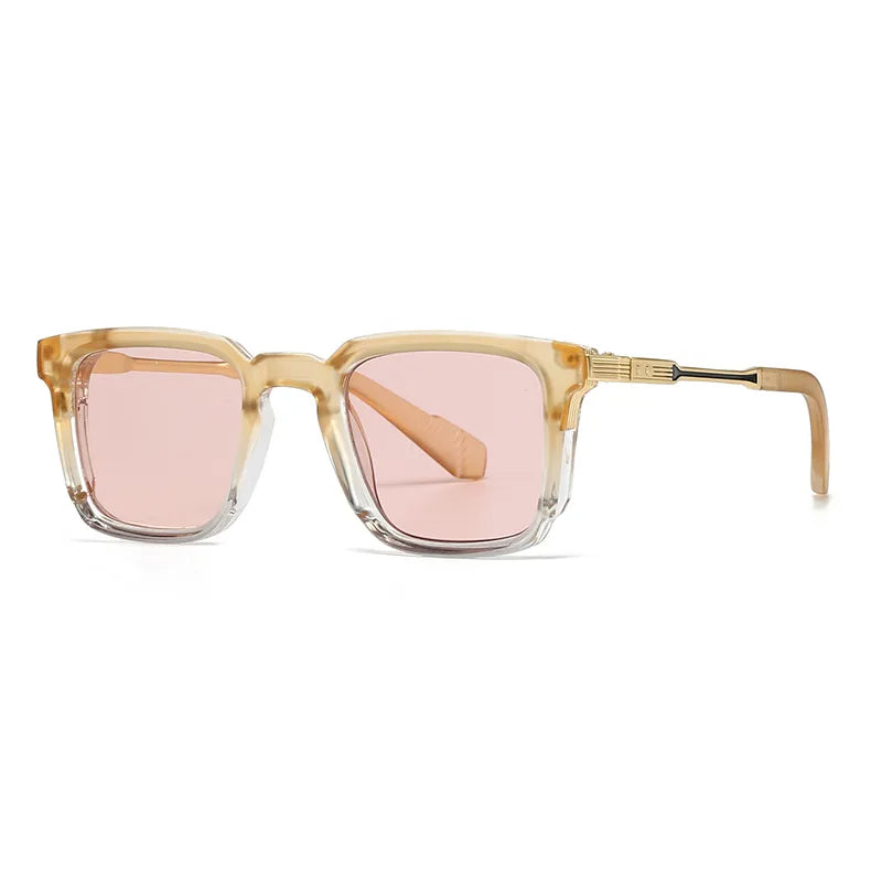 Modern Style Solid Color Pc Square Full Frame Men's Sunglasses
