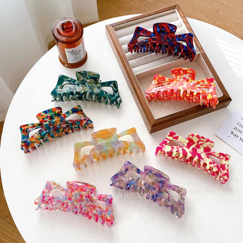 Dove Fashion New Style Large Size Acetate Cat Ear Hair Clip Stylish Hair Accessories Shark Bite Hair Grips Updo Hairpins