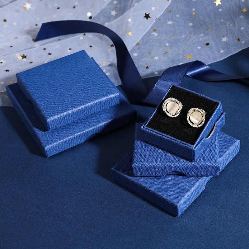 1 Piece Paper Simple Style Classic Style Holiday Daily Solid Color Jewelry Boxes