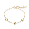 Retro Simple Style Heart Shape 304 Stainless Steel cable chain Bracelets In Bulk