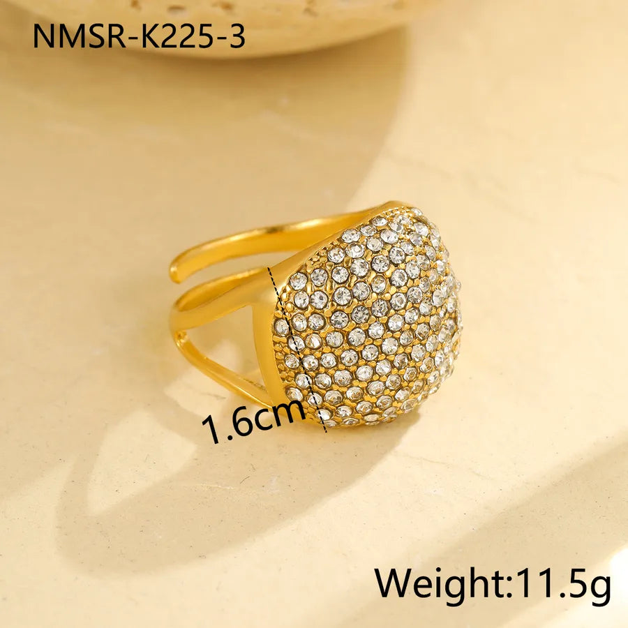 Wholesale Jewelry IG Style Elegant Exaggerated Pentagram Heart Shape 304 Stainless Steel Open Rings