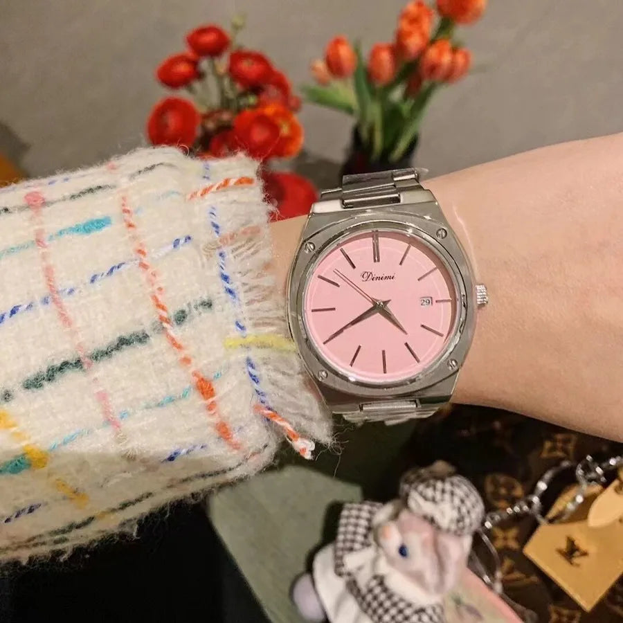 Vintage Style Classic Style Round Single Folding Buckle Quartz Watch Women's Watches