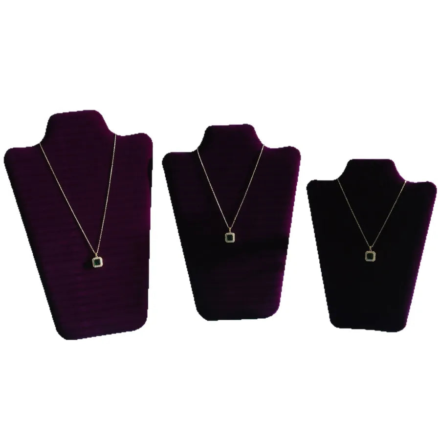 Velvet Jewelry Necklace Model Stand Display Board Prop Portrait Exhibitor Luxury Feel Patchwork Silk Velvet Fiber Board