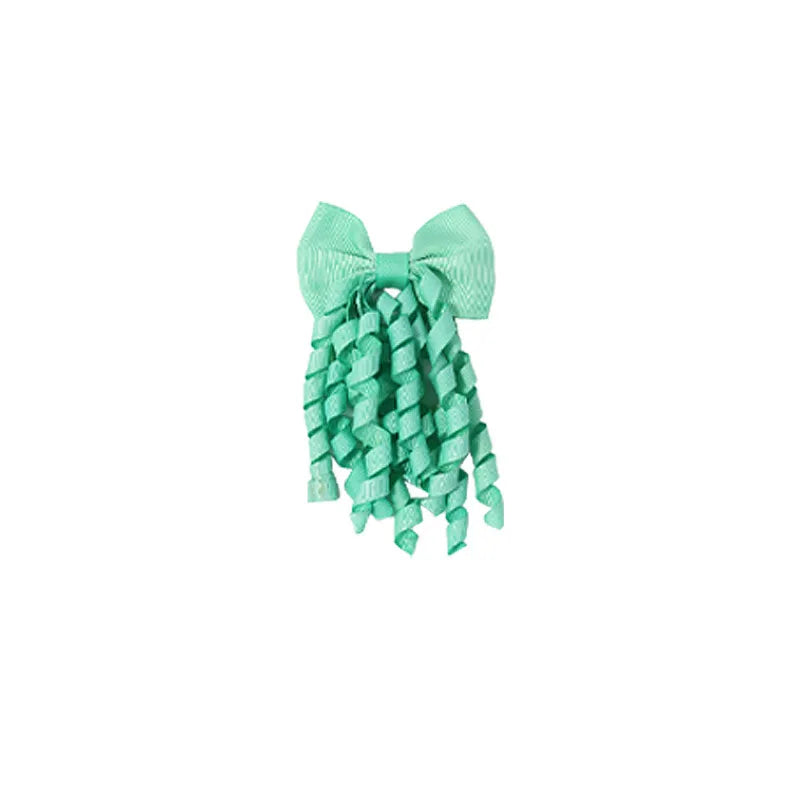 Popular Girls Multi-color Bow Hair Tie Ribbed with Handmade Hair Tie Cute Versatile Rubber Band for Women