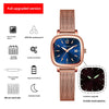 Small square sugar Women's Watch girls niche light luxury high-grade women's waterproof high-end genuine goods  style women's watch