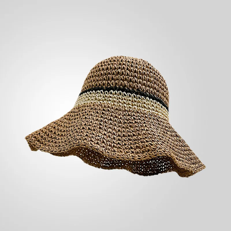 Women's Casual Style Basic Solid Color Big Eaves Straw Hat