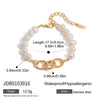 Casual Elegant Streetwear Geometric 304 Stainless Steel Freshwater Pearl Beaded Chain Bracelets In Bulk