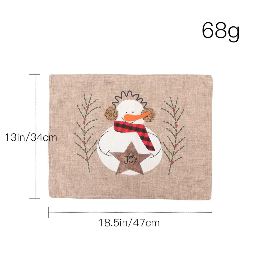 Christmas Snowman Party tablecloth Chair Cover