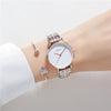 Simple Style Solid Color Double Side Snaps Quartz Women's Watches