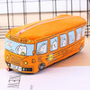 cute creative small animal bus canvas  pencil case student stationery wholesale