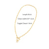 Wholesale Jewelry Elegant Simple Style Classic Style Bow Knot 201 Stainless Steel Copper Artificial Crystal Toggle Pendant Necklace