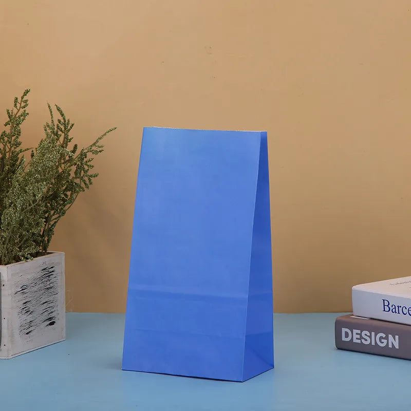 fashion solid color paper festival gift bags