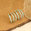 1 Pair French Style Romantic Streetwear C Shape 304 Stainless Steel Ear Studs