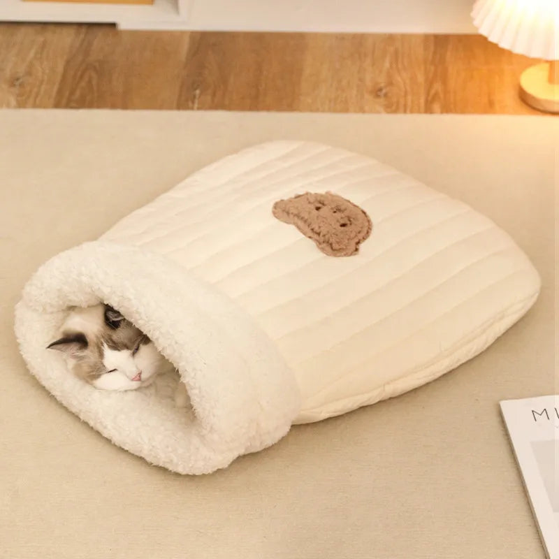 Cute Cloth Solid Color Pet Bed