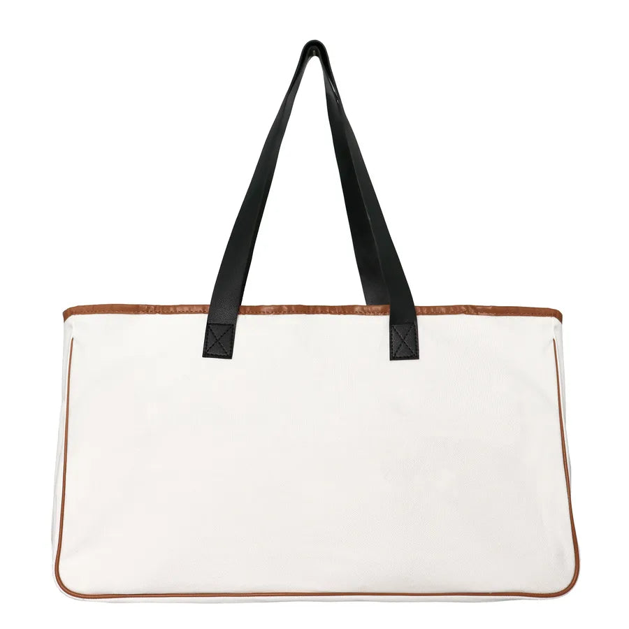 women's fashion letter canvas shopping bags